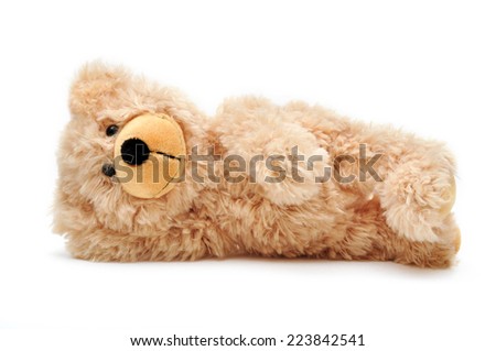 teddy bear lying down