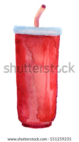 Image Result For Plastic Coffee Cups Watercolor Coffee In Plastic Cup Stock Vector Image stock photo watercolor sketch of red disposable paper cup with drinking straw on white background 551259235 Plastic Coffee Cups Watercolor Coffee In Plastic Cup Stock Vector Image