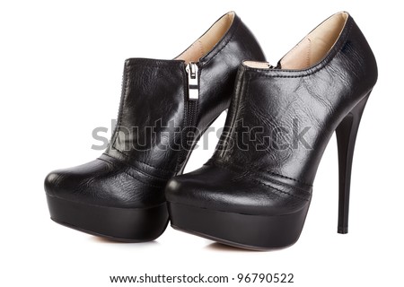 Beautiful High Heels Platform Pump Shoe Stock Photo 97570115 ...