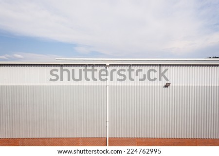 Metal Sheeting For Walls factory wall stock images, royalty-free images & vectors Metal Sheeting For Walls factory wall stock images, royalty-free images & vectors