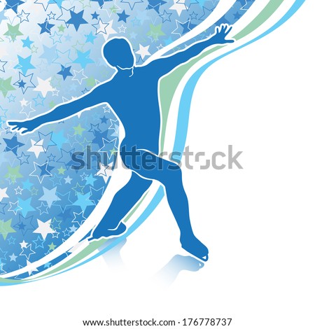 https://thumb7.shutterstock.com/display_pic_with_logo/2003945/176778737/stock-vector-male-athlete-figure-skates-back-abstract-stars-background-and-wavy-lines-vector-illustration-of-176778737.jpg