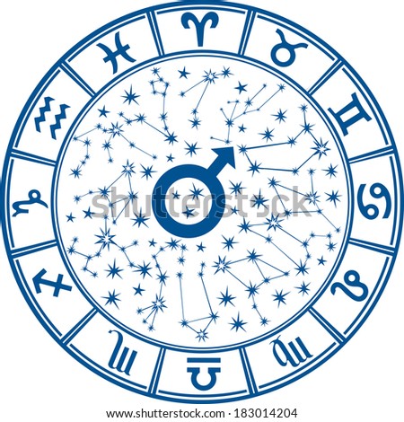 vector zodiac circle Circle Horoscope Constellations Zodiac Inside Zodiac Signs