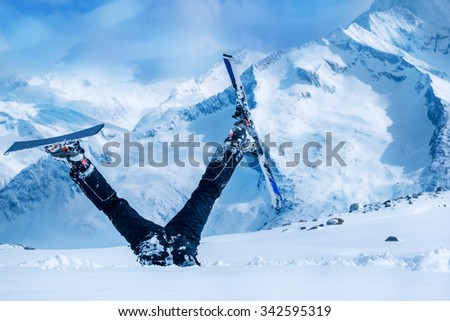 [Friend Safari Fairy] Lix Sannya - Página 2 Stock-photo-newbie-skier-stuck-in-deep-snow-with-his-legs-upside-down-342595319