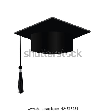 Graduation Cap Vector Illustration Isolated On Stock Vector 424515934
