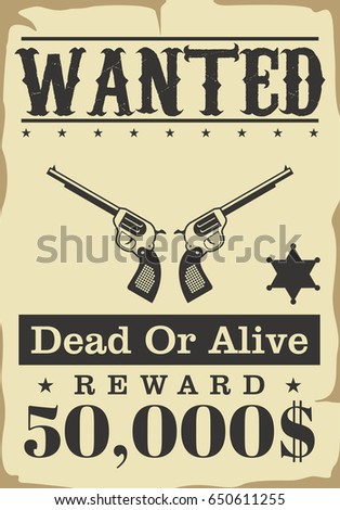 <strong>Wanted</strong> PowerPoint <strong>template</strong> background in General ... Wanted paper template