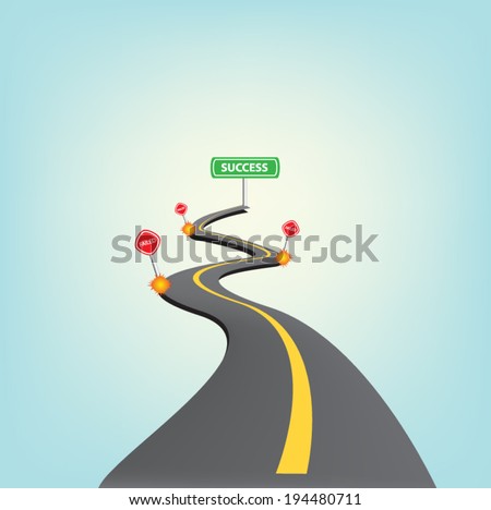 Road Success Stock Vector (Royalty Free) 194480711 - Shutterstock