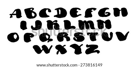 Vector Melting Type Trendy Font Made Stock Vector 550183045 - Shutterstock