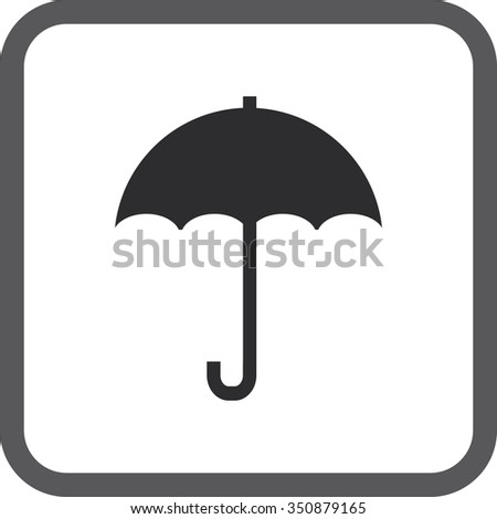 Umbrella Icon Vector Flat Design Stock Vector 367728188 - Shutterstock