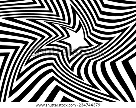 Optical Illusion Black White Stock Vector 129843338 - Shutterstock