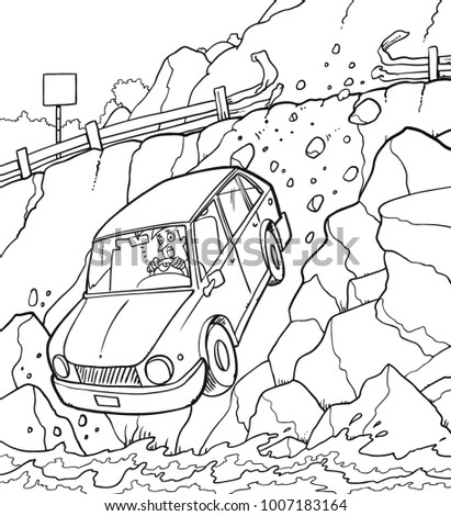 Download Hand Drawn Car Crash Illustration Auto Stock Vector ...