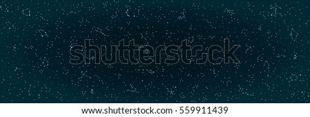 Abstract Panoramic Sky Map Hemisphere Constellations Stock Vector ...