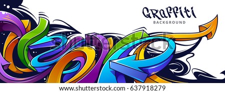 Graffiti Background Stock Images Royalty Free Vectors Horizontal Abstract Arrows
