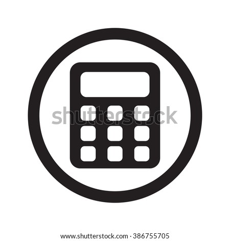 Calculator Icon Vector Savings Finances Sign Stock Vector 416948653