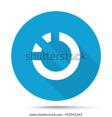 White Loading Icon On Blue Web Stock Vector 550563475 - Shutterstock