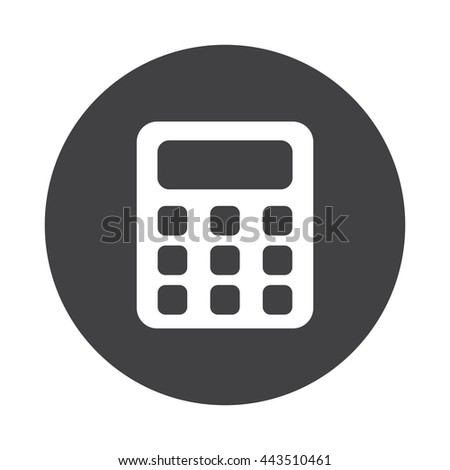 calculator vector circle Finances Calculator Icon Savings Vector Sign Vector Stock