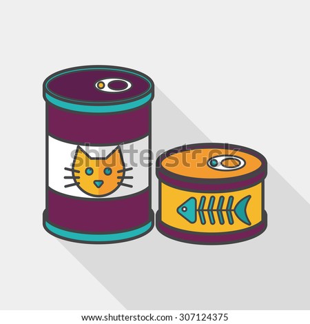 Cartoon Cat Food Tin Cartoon Cat Food Tin