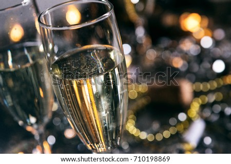 A series celebrating New Year's Eve, some with 2018 numerals. Lots of confetti, champagne, etc. Good for background of ads.