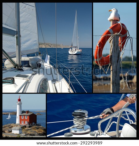 sailing weekend greece luxury yacht tackle during ocean voyage stock photo sailing weekend greece luxury yacht tackle during ocean voyage stock photo