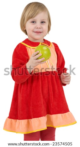 Yellow dress with red apples background. Yellow dress with red apples background.
