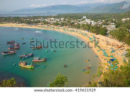 Quy Nhon beach in Binh Dinh province, Vietnam