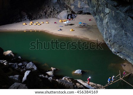 Hang En (swallow cave), the entrance to go to Son Doong Cave, the largest cave in the world, is in the heart of the Phong Nha Ke Bang National Park in the Quang Binh province of Central Vietnam