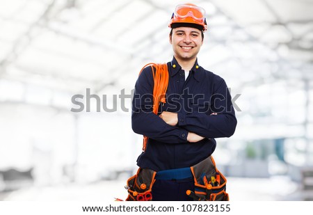 Portrait of an happy worker