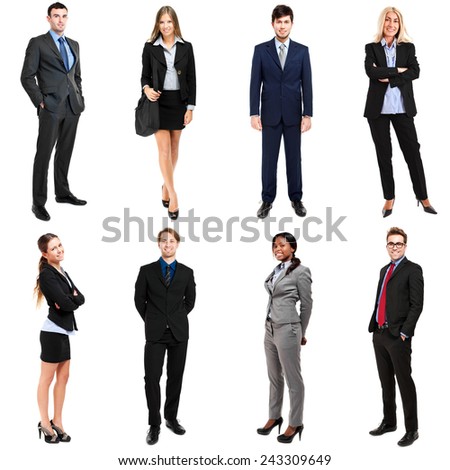 Collection Full Length Portraits Business People Stock Photo 107823161 ...