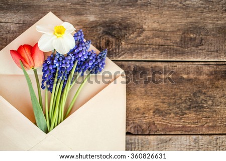 Spring flowers. March 8th, mother's day, valentine's day, International Women's Day, congratulate