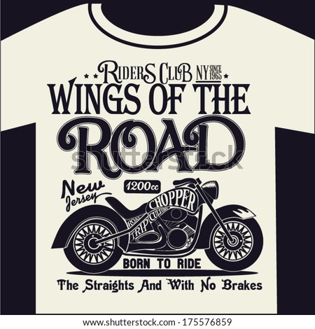 T Shirt Lba Bikers Tiger Cruiser chopper bike stock images royalty free images vectors T Shirt Lba Bikers Tiger Cruiser chopper bike stock images royalty free images vectors