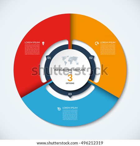 Vector Infographic Circle Template Graph Cycling Stock Vector 330355529 Shutterstock Circle Infographic Template