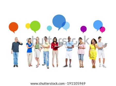 Business People Group Chat Communication Bubble Stock Vector 555845587 ...