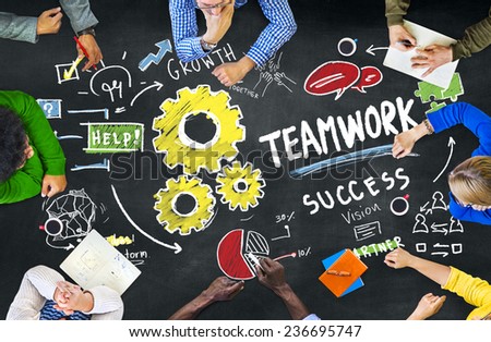 Teamwork Team Together Collaboration People Education Stock Photo ...