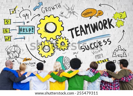 Teamwork Team Together Collaboration Diversity People Stock Photo ...