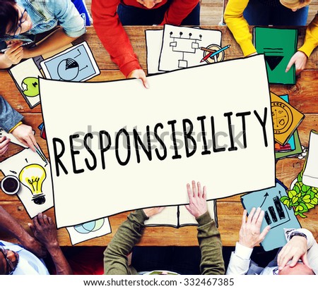 Responsibility Duty Obligation Job Trustworthy Concept - stock photo