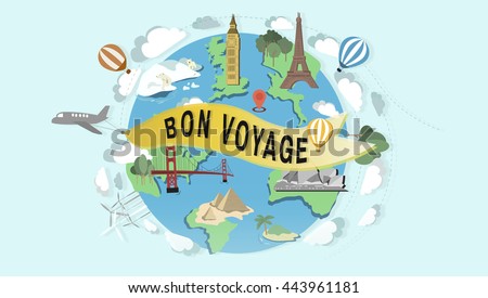 bon voyage stock images royaltyfree images  vectors