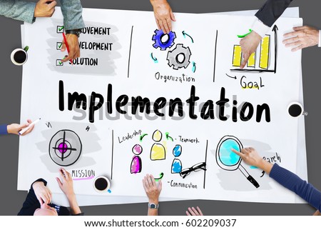 Business Execution Implementation Process Workflow Stock Photo (Royalty ...