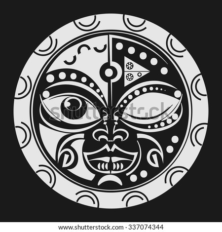 Sacred Geometry Tiki Mask Tattoo Tradition Stock Vector (Royalty ... Sacred Geometry Tiki Mask Tattoo Tradition Stock Vector (Royalty ...