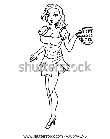 Busty Colouring Pages Sketch Coloring Page