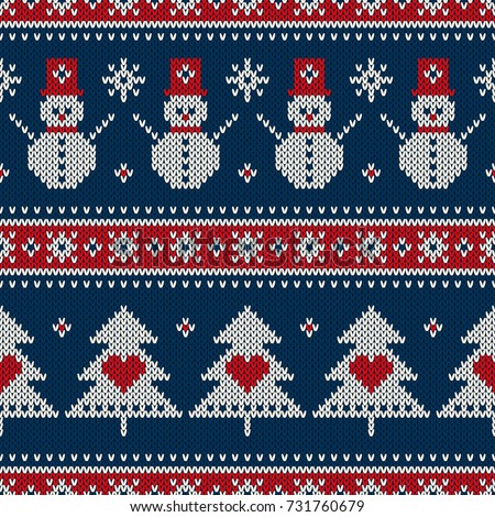 Christmas Sweater Design Seamless Pattern Stock Vector 232387429 ...