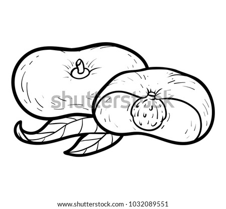 Coloring Book For Children Saturn Peach