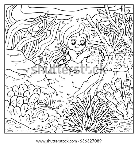 Coloring Book Children Colorless Alphabet Letter Stock Vector