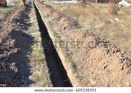 What are some tips for excavating a trench?