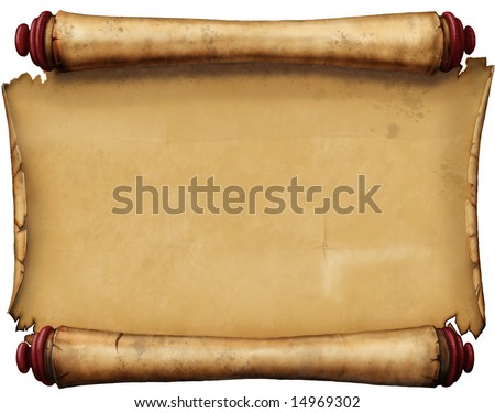 Horizontal Old Blank Scroll Stock Photo 14969302 - Shutterstock