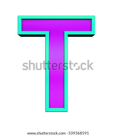 Colorful Alphabet Letter T Stock Illustration 85562245 - Shutterstock