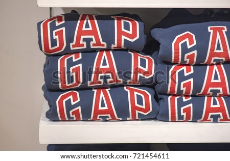 NEW YORK - SEPT 23: GAP store at a Shopping mall in New York City on September 23. 2017 in the USA