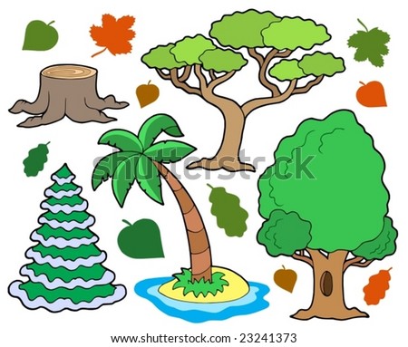 Oak Tree Silhouette Vector Illustration Stock Vector 47989780