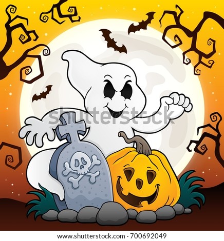 Cute Halloween Card Frankenstein Ghost Witch Stock Vector 86524111 ...