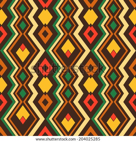 Seamless African Pattern Stock Vector 96611776 - Shutterstock