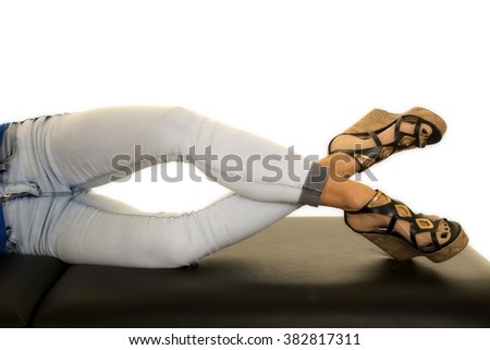 Woman Body Laying On Her Side Stock Images, Royalty-Free Images ...