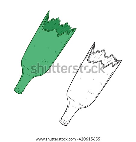 Broken Beer Bottle Stock Images, Royalty-Free Images & Vectors